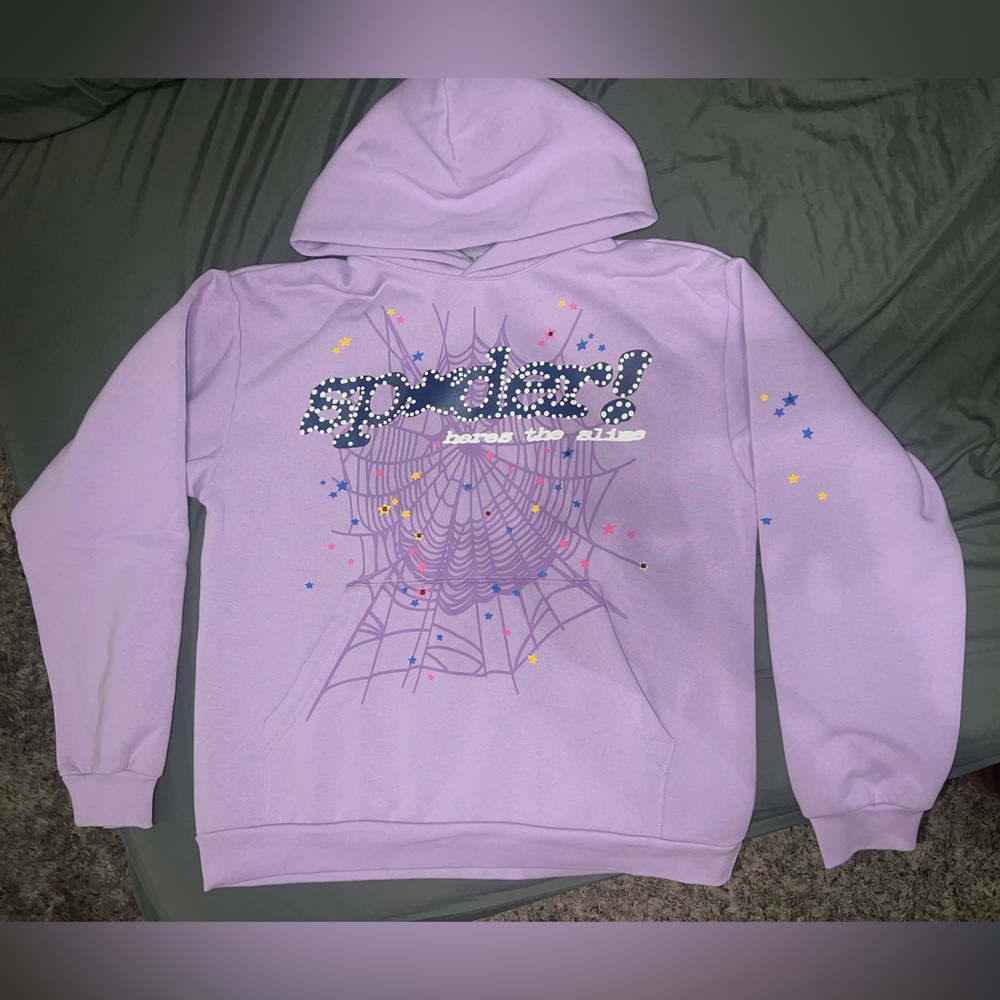 Sp5der Hoodie Acai Large